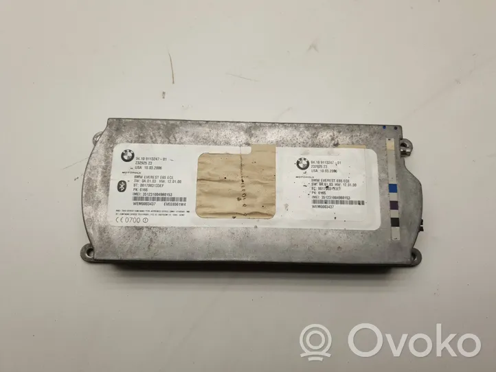 BMW 7 E65 E66 Module unité de contrôle Bluetooth 9113247