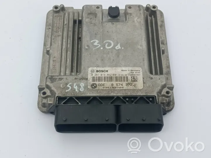 BMW 3 F30 F35 F31 Unité de commande, module ECU de moteur 8574372