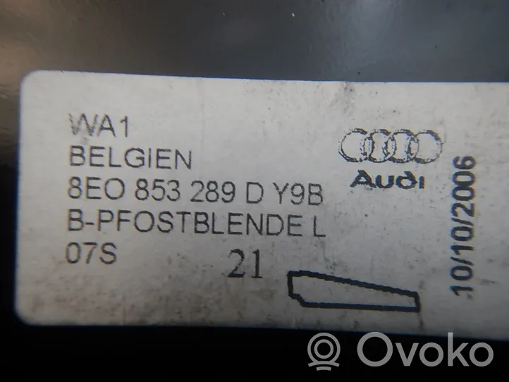 Audi A4 S4 B6 8E 8H Etuoven lasin muotolista 8E0853289