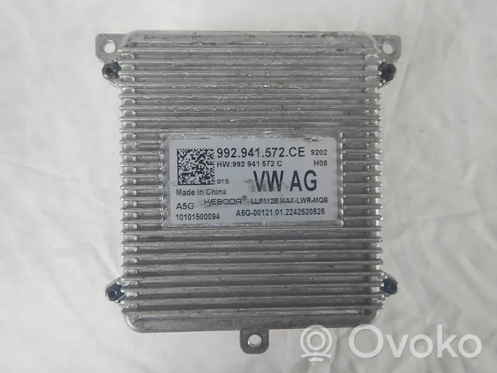 Volkswagen Tiguan Ajovalojen virranrajoitinmoduuli Xenon 992941572CE