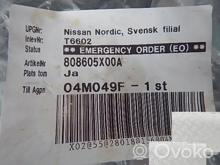 Nissan Navara D40 Muu etuoven verhoiluelementti 808605x00a