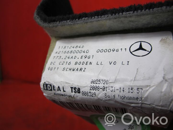 Mercedes-Benz CL C216 Rivestimento pavimento anteriore A2166800040