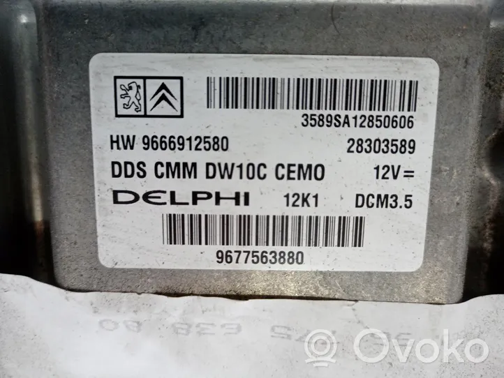Citroen DS4 Komputer / Sterownik ECU silnika 9677563880