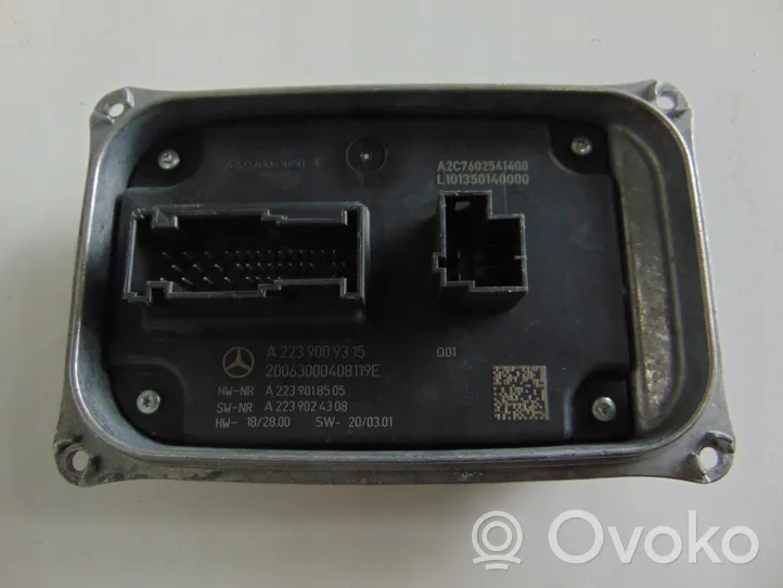 Mercedes-Benz S W223 LED-liitäntälaitteen ohjausmoduuli A2239009315