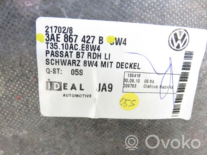Volkswagen PASSAT B7 Poszycie / Tapicerka tylnej klapy bagażnika 