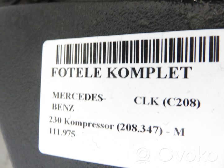 Mercedes-Benz CLK A208 C208 Fotele / Kanapa / Komplet 