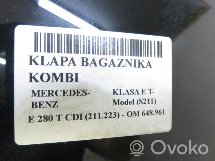 Mercedes-Benz E AMG W211 Tylna klapa bagażnika 