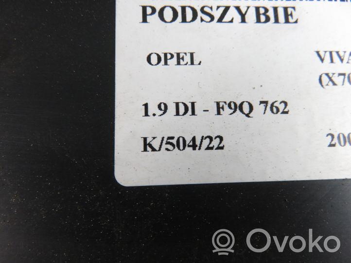 Opel Vivaro Wiper trim 8200020540