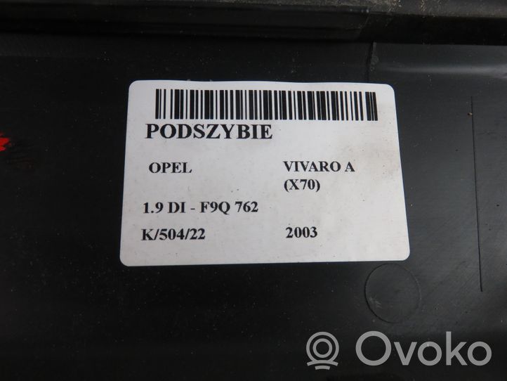 Opel Vivaro Moldura del limpia 8200020540
