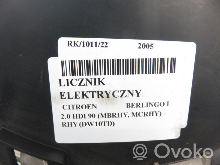 Citroen Berlingo Licznik / Prędkościomierz 