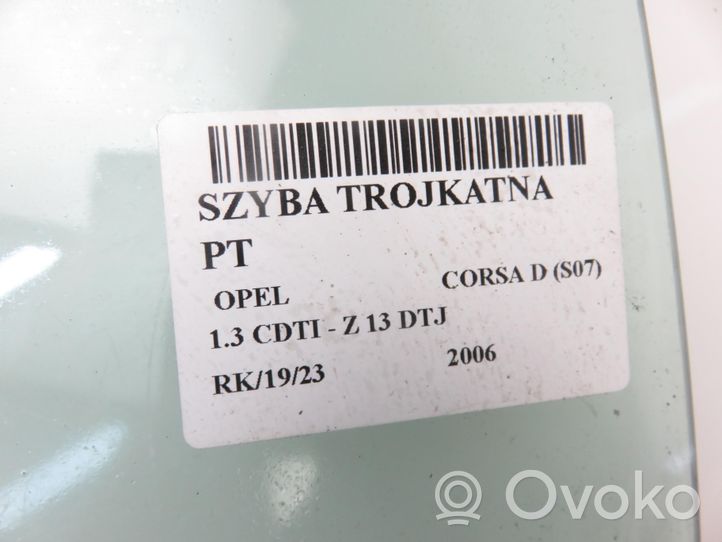 Opel Corsa D Galinis šoninis kėbulo stiklas 