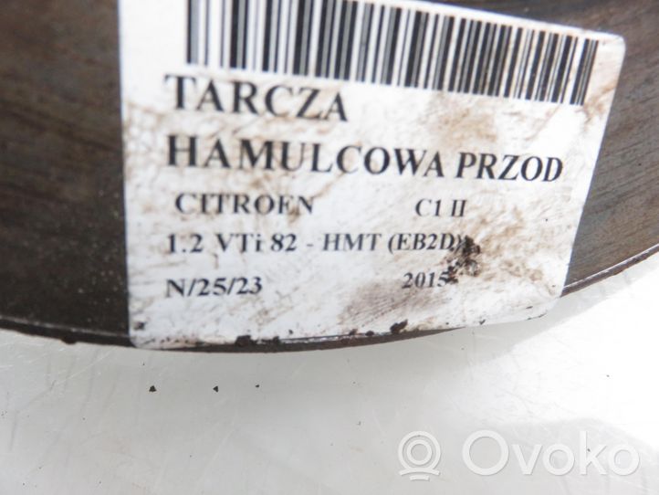 Citroen C1 Tarcza hamulca przedniego 