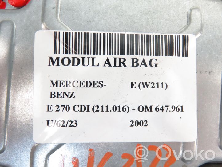 Mercedes-Benz E AMG W211 Module de contrôle airbag 0028202926