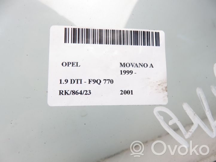 Opel Movano A Rear vent window glass 