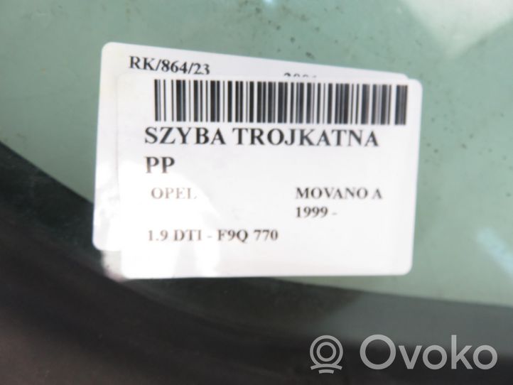 Opel Movano A Szyba przednia karoseryjna trójkątna 