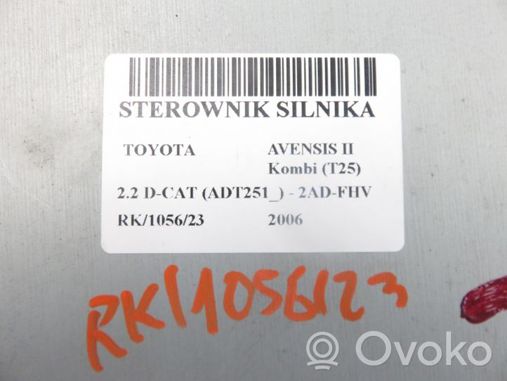 Toyota Avensis T250 Calculateur moteur ECU 