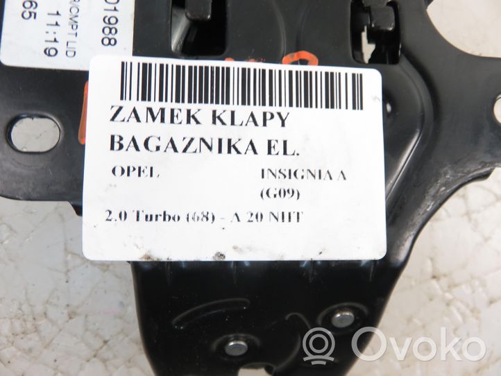 Opel Insignia A Zamek klapy tylnej / bagażnika 