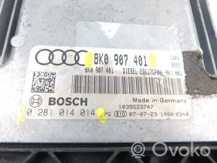Audi A5 8T 8F Unidad de control/módulo del motor 0281014014