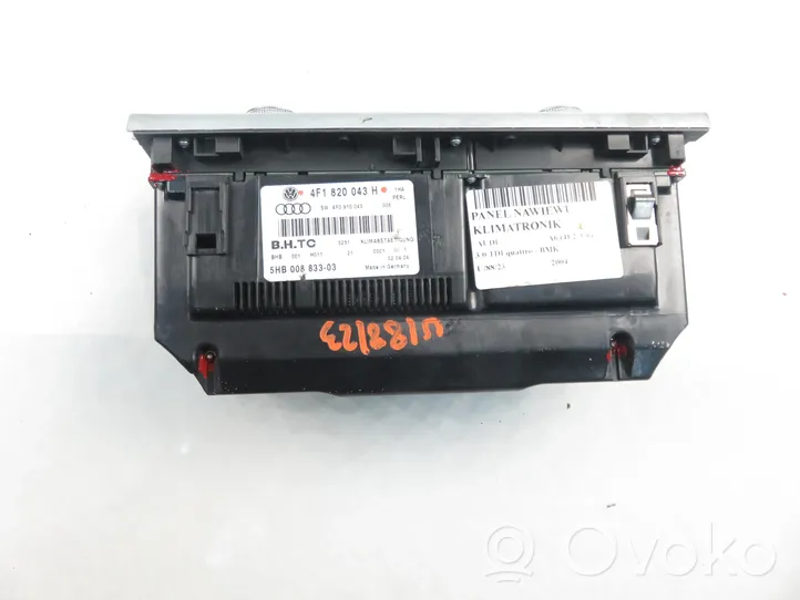 Audi A6 S6 C6 4F Interruttore ventola abitacolo 