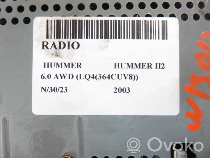 Hummer H2 Radio/CD/DVD/GPS-pääyksikkö 