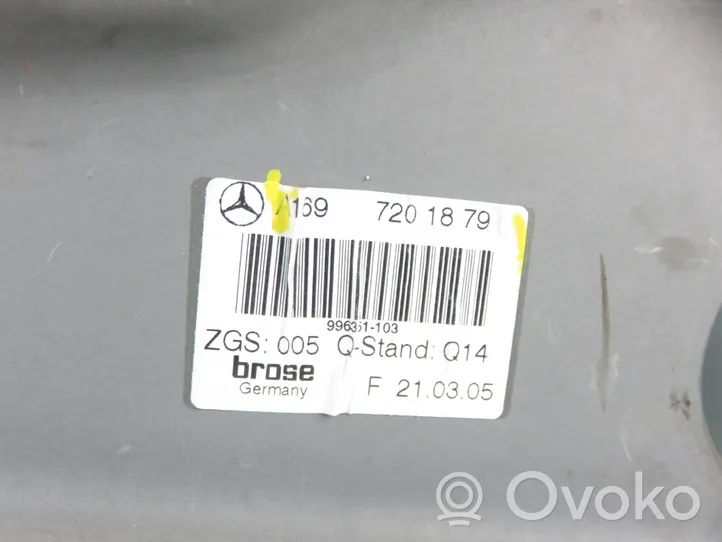 Mercedes-Benz A W169 Priekšpusē elektriskā loga pacelšanas mehānisma komplekts 