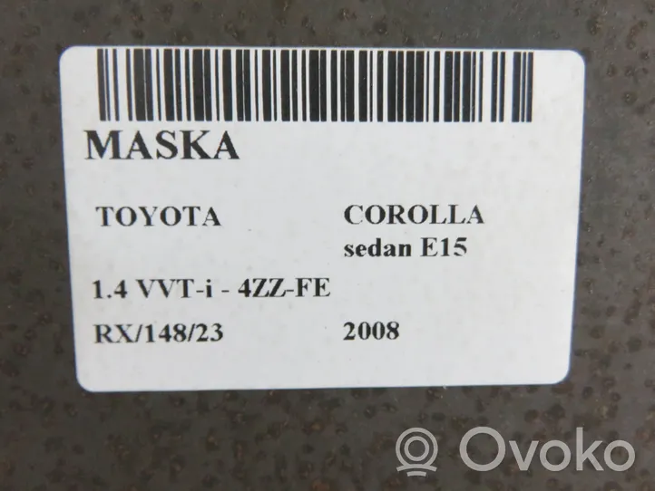 Toyota Corolla E140 E150 Couvercle, capot moteur 