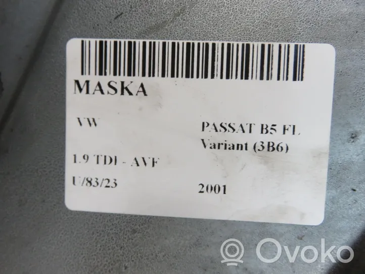 Volkswagen PASSAT B5.5 Pokrywa przednia / Maska silnika 