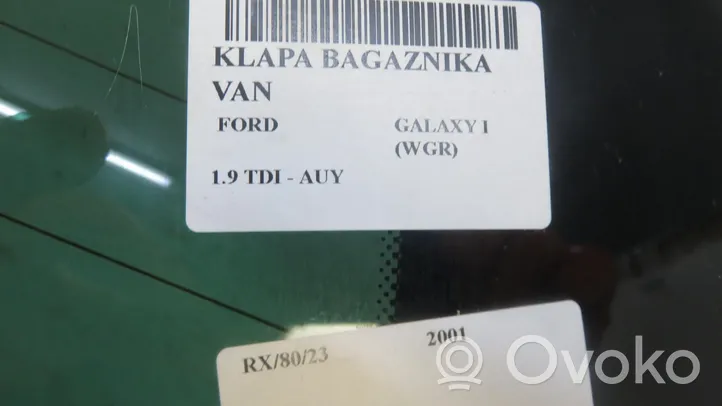 Ford Galaxy Tylna klapa bagażnika 