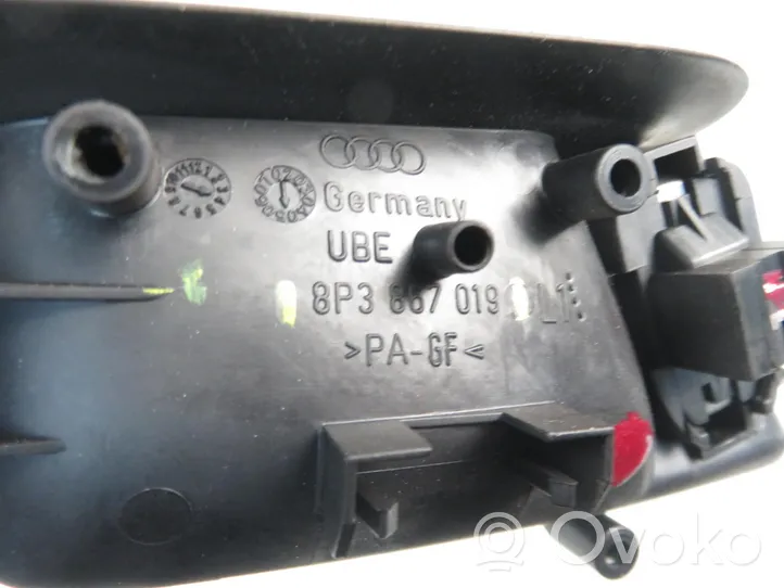 Audi A3 S3 8P Priekinė atidarymo rankenėlė (vidinė) 