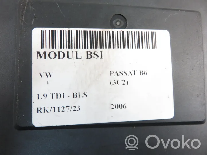 Volkswagen PASSAT B6 Module de contrôle carrosserie centrale 