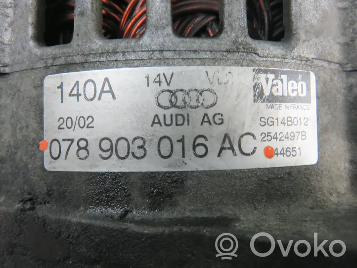 Audi A4 S4 B6 8E 8H Générateur / alternateur 