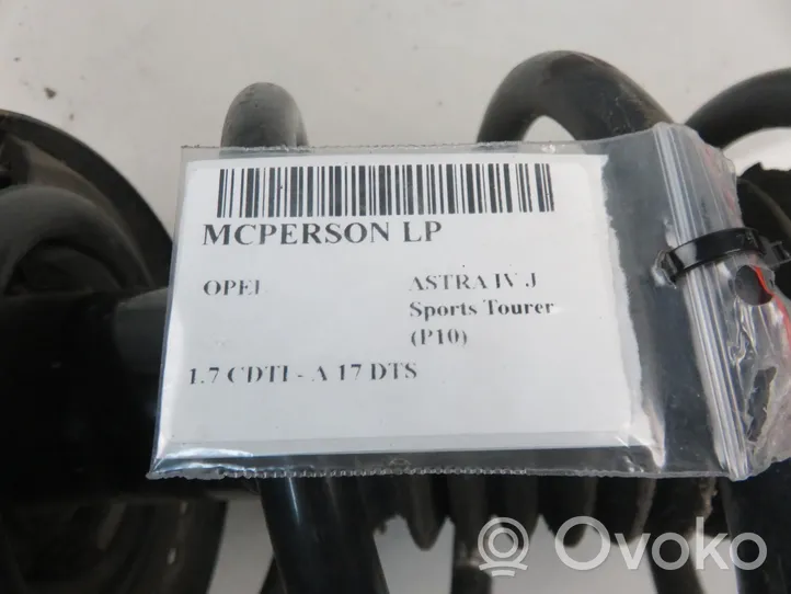 Opel Astra J Front shock absorber with coil spring 