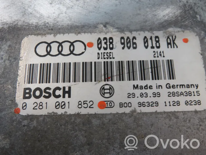 Audi A3 S3 8L Moottorin ohjainlaite/moduuli 0281001852