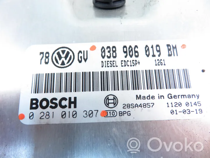 Volkswagen PASSAT B5 Moottorin ohjainlaite/moduuli 0281010307