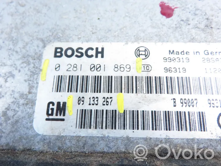 Opel Astra G Sterownik / Moduł ECU 0281001869