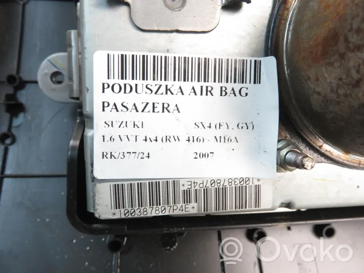 Suzuki SX4 Pasažiera drošības spilvens 7392097J00