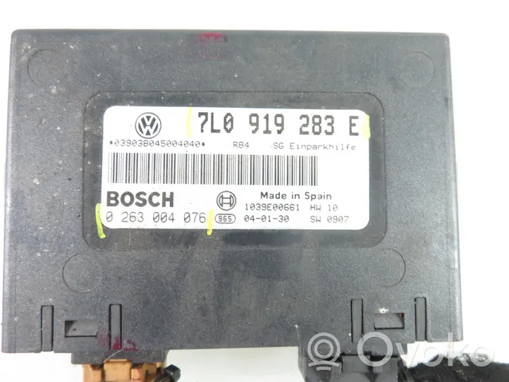 Volkswagen Touareg I Pysäköintitutkan (PCD) ohjainlaite/moduuli 0263004076