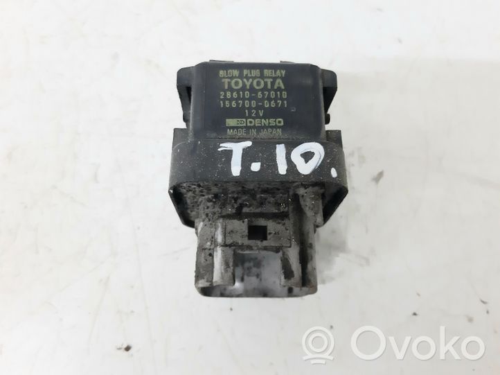 Toyota Corolla Verso E121 Relè preriscaldamento candelette 2861067010