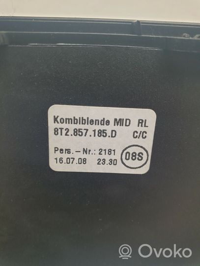 Audi A5 8T 8F Botón interruptor de luz de peligro 8T2857185D