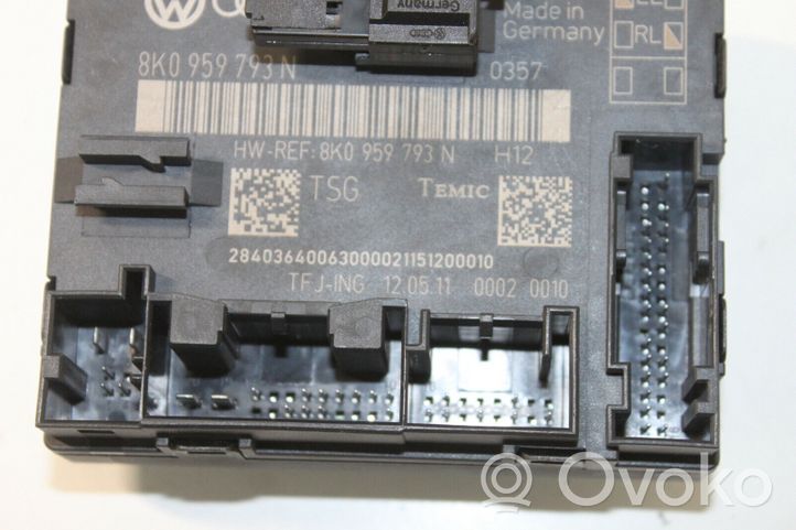 Audi A4 S4 B8 8K Durų elektronikos valdymo blokas 8K0959793N