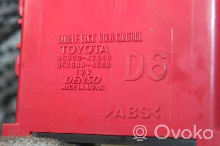 Toyota Prius (XW50) Unité de commande module de porte 8597047040