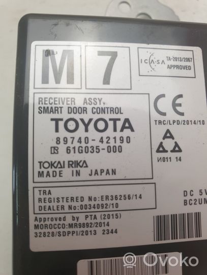 Toyota RAV 4 (XA40) Muut ohjainlaitteet/moduulit 8974042190