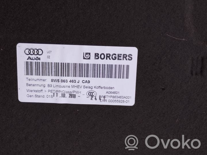 Audi A4 S4 B9 Tavaratilan pohjan tekstiilimatto 8W5863463J
