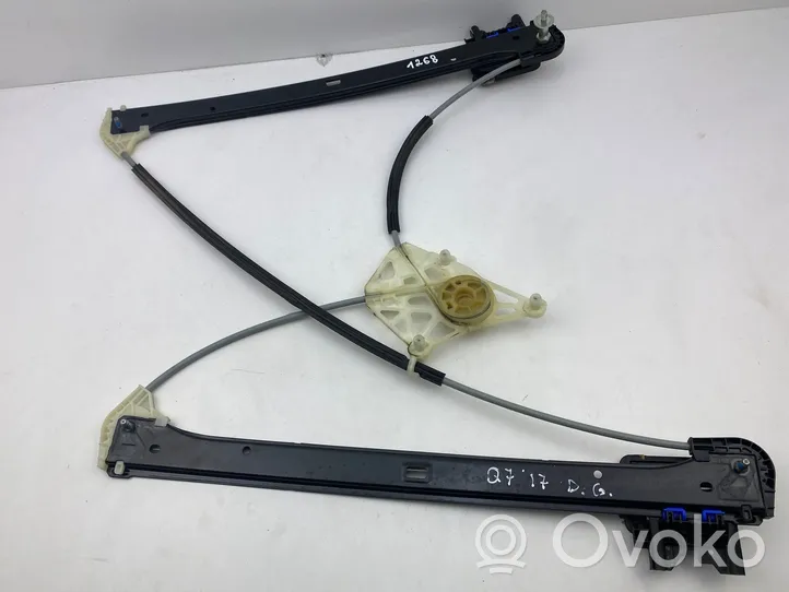 Audi Q7 4M Rear window lifting mechanism without motor 4M0839462A