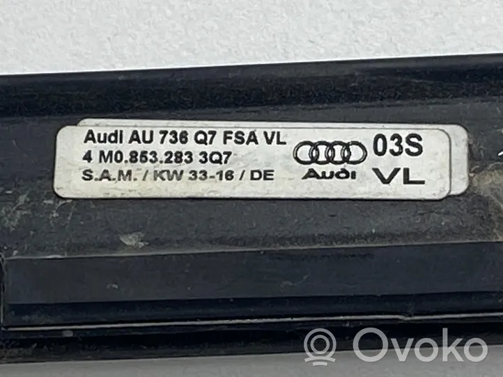 Audi Q7 4M Rivestimento modanatura del vetro della portiera anteriore 4m0853283