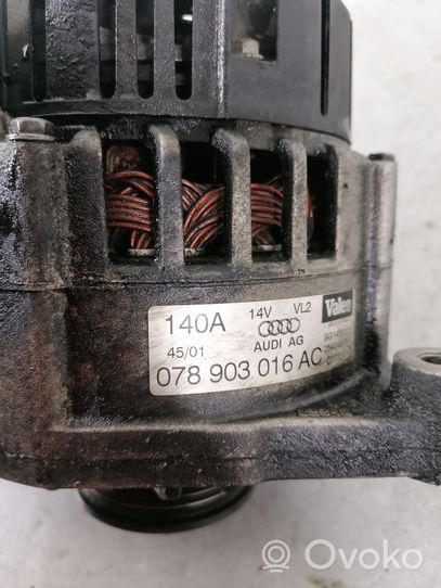 Audi A4 S4 B6 8E 8H Ģenerators 078903016AC