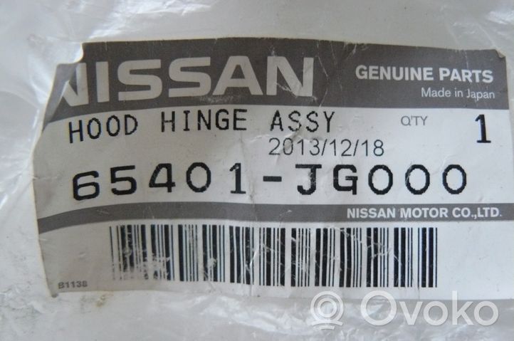 Nissan X-Trail T31 Konepellin saranat 65401JG000
