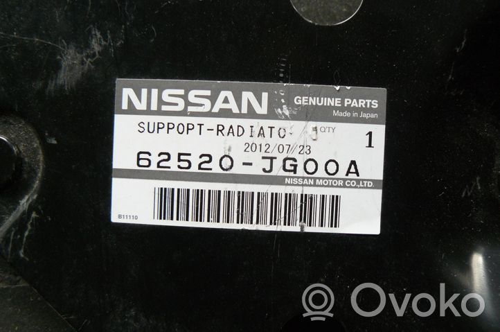 Nissan X-Trail T31 Jäähdyttimen kehyksen suojapaneeli 62520JG00A