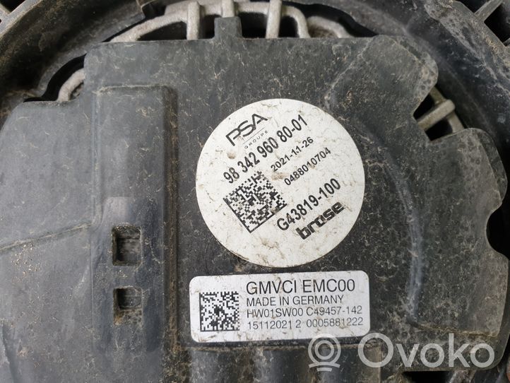 Toyota Proace Wentylator / Komplet 9834296080