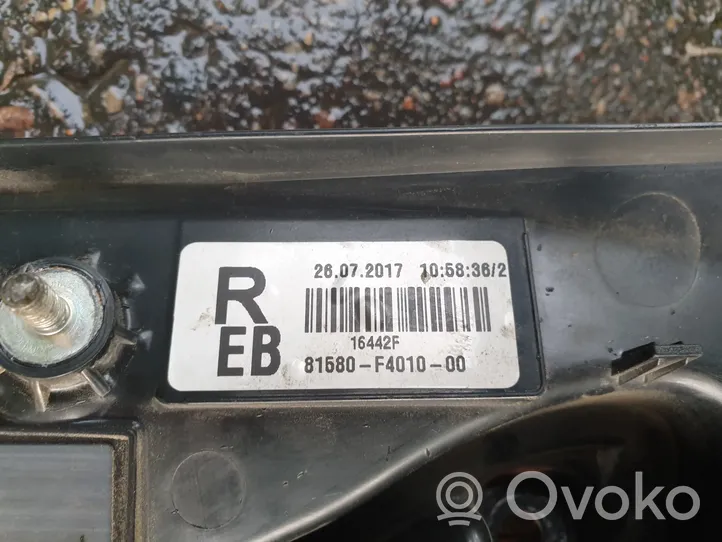 Toyota C-HR Luci posteriori del portellone del bagagliaio 81580F4010